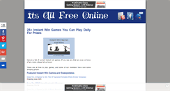 Desktop Screenshot of itsallfreeonline.com